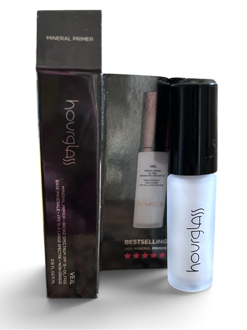Hourglass Mini Veil Mineral Primer- Trial Size-
0.16 fl oz/ 5 ml
